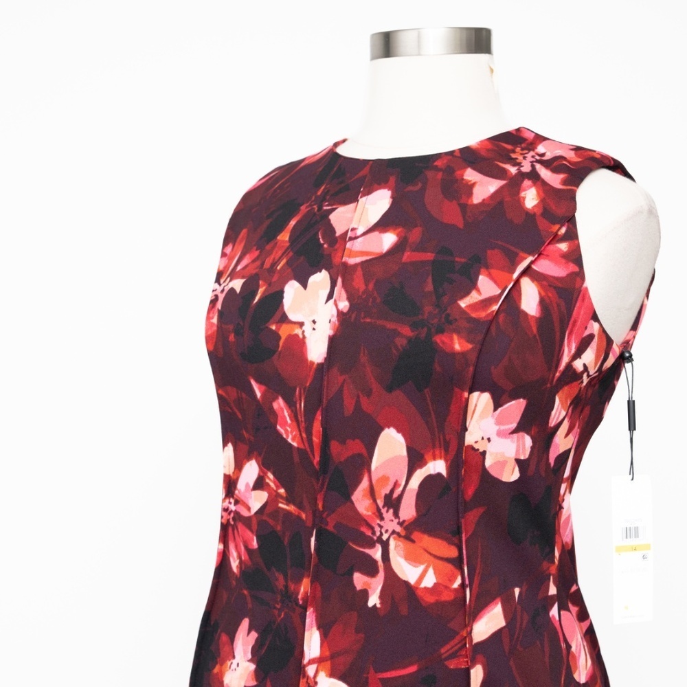 Calvin Klein Floral Print Pencil Dress - Picture 7 of 13